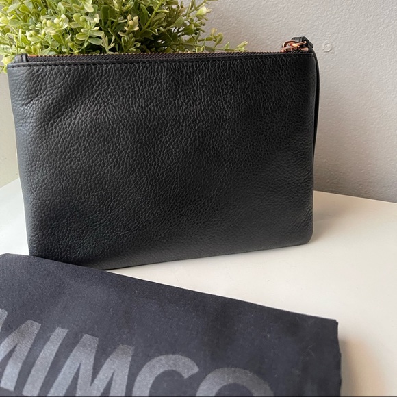 MIMCO black leather pouch - BNWT - Picture 2 of 7